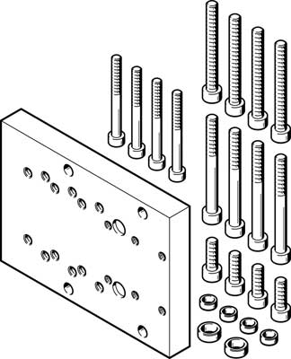 11033858 FESTO ADAPTERKIT DHAA-D-L-40-G7-25 562154